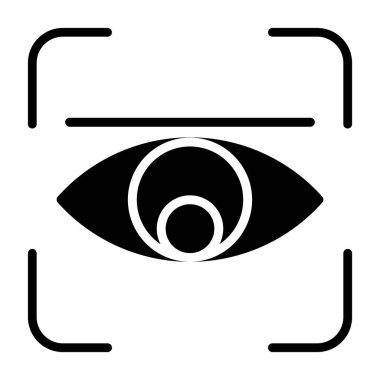 Göz simgesinin vektör illüstrasyonu