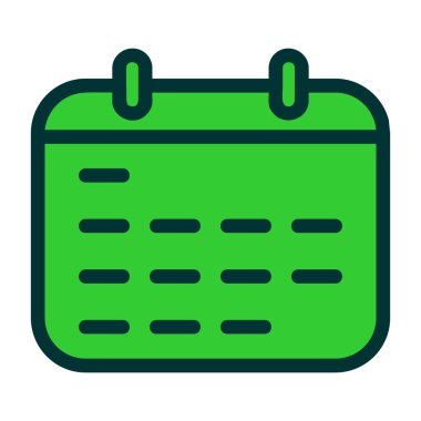 Takvim. Web simgesi basit illüstrasyon