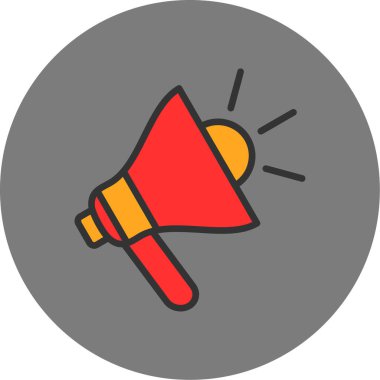 Hoparlör simgesinin vektör çizimi