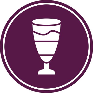 Bir bardak şarabın vektör çizimi