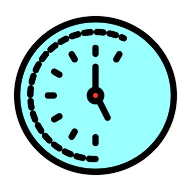 Zaman simgesi vektör illüstrasyonu