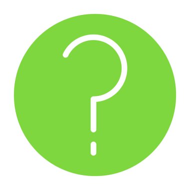 Soru işareti simgesi. düz dizayn biçimi 10.