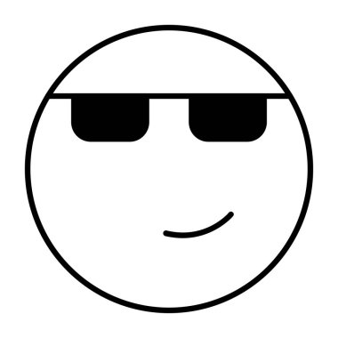 güneş gözlüğü vektör çizgisi simgesi