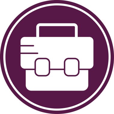 evrak çantası web simgesi basit vektör illüstrasyonu