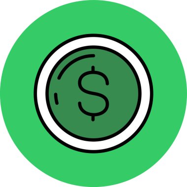 Dolar Simgesi Moda Biçiminde İzole Arkaplan