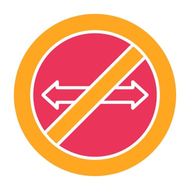 Giriş işareti yok, vektör illüstrasyonu