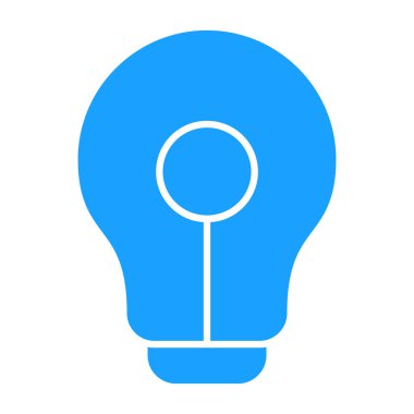 Soyut arkaplanda ampul simgesi izole edildi