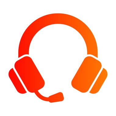 kulaklık simgesi vektör illüstrasyonu