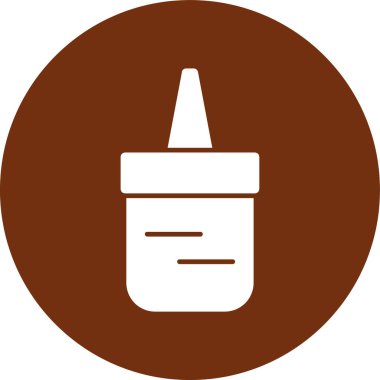 Bir şişe kahvenin vektör çizimi