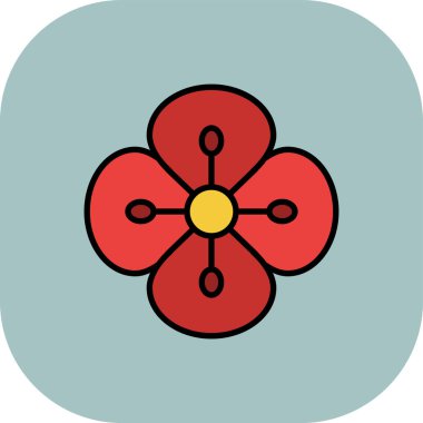 Çiçek vektör illüstrasyon tasarımı