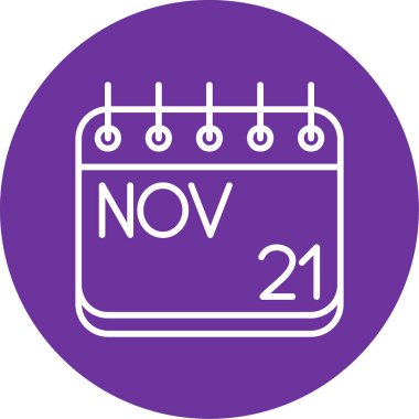 Takvim simgesinin vektör illüstrasyonu