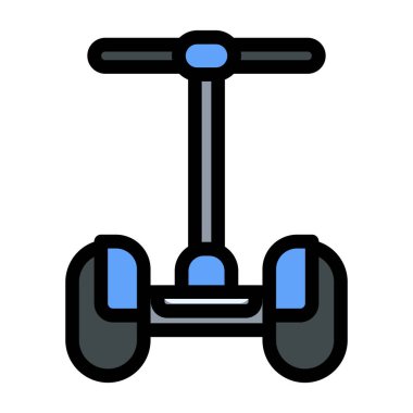 Scooter ikonu. vektör işaretinin özet çizimi