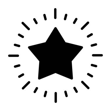 yıldız vektörü ince çizgi simgesi