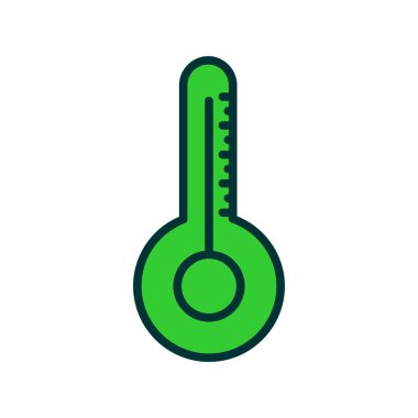 Beyaz arkaplanda izole edilmiş sıcaklık simgesi vektör işareti ve sembolü, g