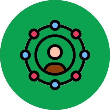 Modern bir simgenin vektör illüstrasyonu