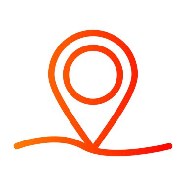 harita simgesi vektör illüstrasyonu