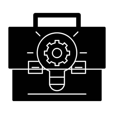 yazıcı simgesine sahip dişli, basit biçim