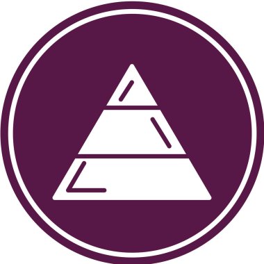 piramit simgesi vektör çizimi