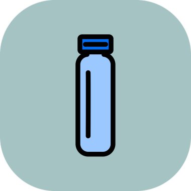 şişe simgesi rengi dış hat vektörü