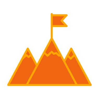 dağ ikonu vektör illüstrasyonu