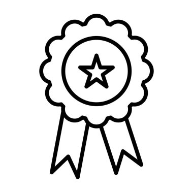 Rozet vektör satırı simgesi