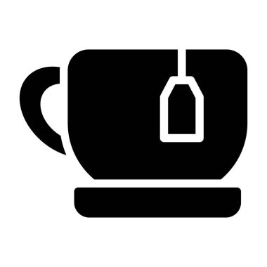 Kahve fincanı sembolü vektör illüstrasyonu