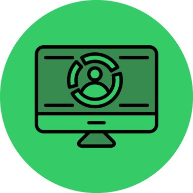 seo modern simgesinin vektör illüstrasyonu