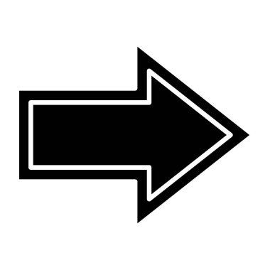 ok simgesi vektör illüstrasyonu