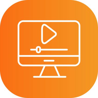 Video Düzenleyici web simgesi, vektör illüstrasyonu