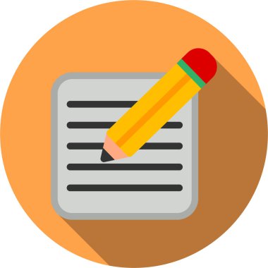 Kalem. Web simgesi basit illüstrasyon