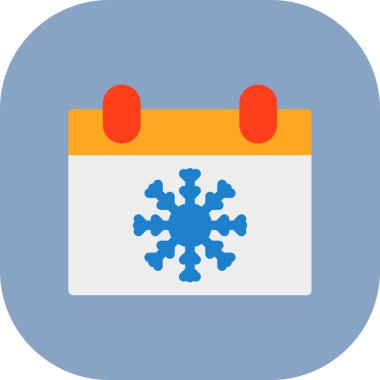 Takvim düzlüğü simgesi, vektör illüstrasyonu