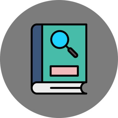 kitap simgesi, vektör illüstrasyonu