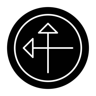 ok yönü sağ simgesi ana hat biçiminde