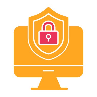 Güvenlik kilidi simgesi. Web için kilit vektör simgelerinin basit illüstrasyonu