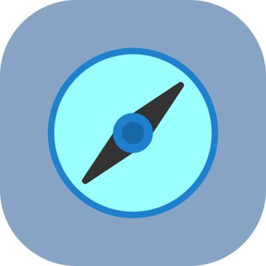 düz dizayn simgesini düz biçiminde pusula