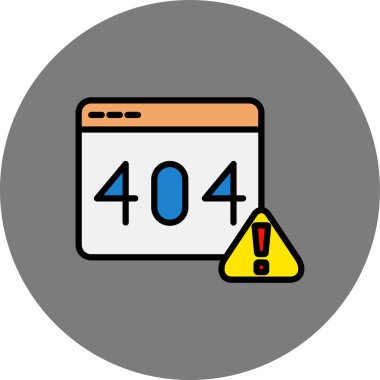 Hata 4 0 4 vektör simgesi