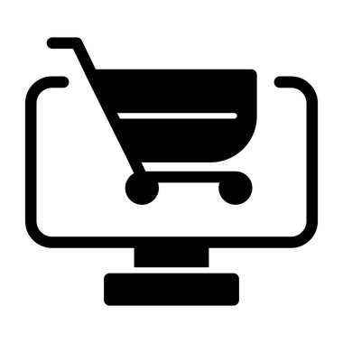 çevrimiçi ticaret simgesi, özet biçimi