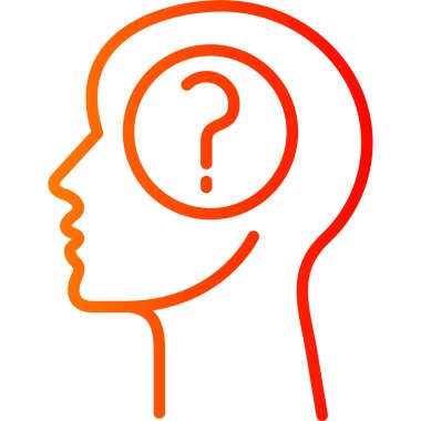 Soru işareti. Web simgesi basit illüstrasyon