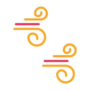 Rüzgar ikonu. vektör illüstrasyonu