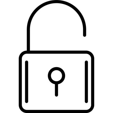 kilit güvenlik simgesini kilitle