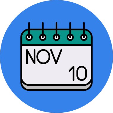 Takvim simgesi vektör illüstrasyonu