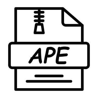 dosya biçimi simgesi, vektör illüstrasyonu