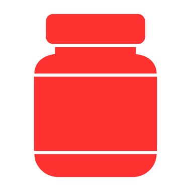 Tıp şişe simgesi. vektör çizim