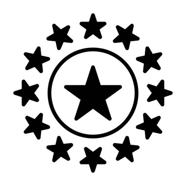 yıldız vektör illüstrasyon simgesi