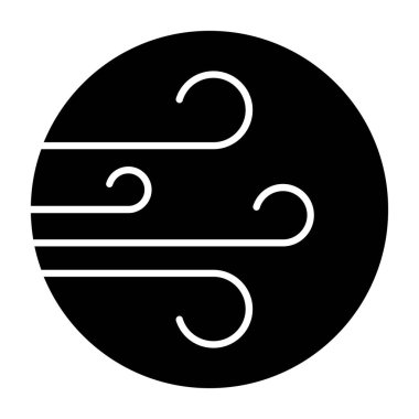 Rüzgar ikonu. Rüzgar türbini ikonu. vektör illüstrasyonu