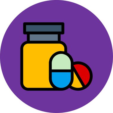 hap ikonu vektör illüstrasyonu