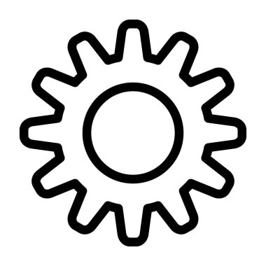 dişli simgesi vektör illüstrasyonu