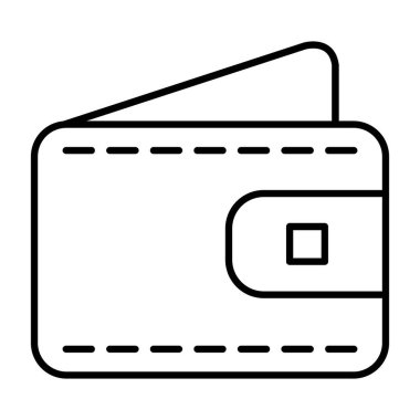 cüzdan ikonu vektör illüstrasyonu