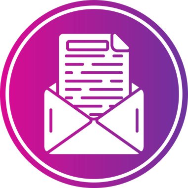 Zarf posta vektör simgesi