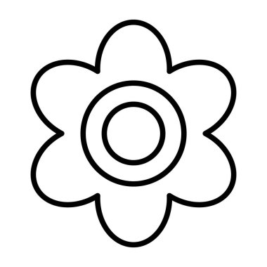 çiçek simgesi vektör illüstrasyonu